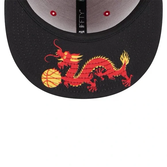 New Era Red/Black Golden State Warriors 2024 Lunar New Year 9FIFTY Snapback Hat